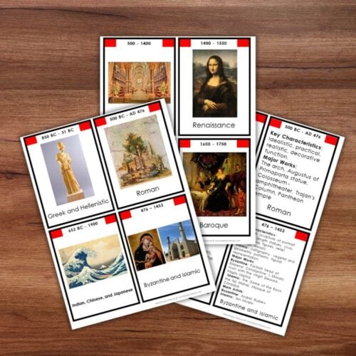 Art History Timeline: 3-Part Cards - Image 8