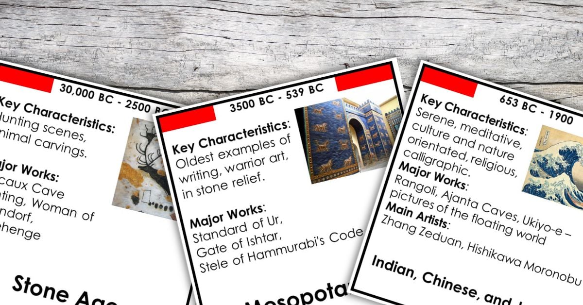 Art History Made Fun – Printable Cards and Activities for Children