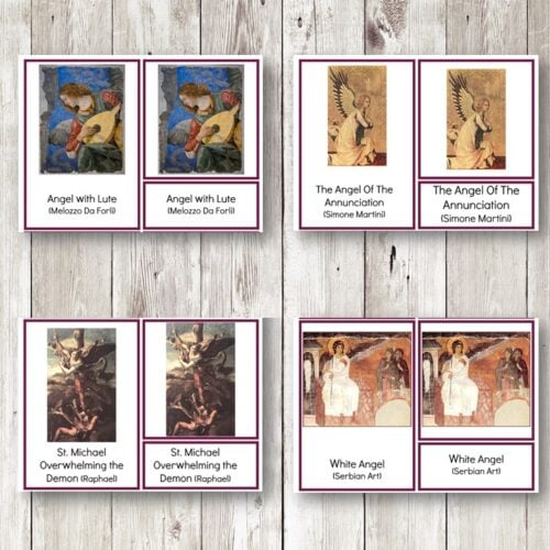 Angels in Art 3 Part Cards