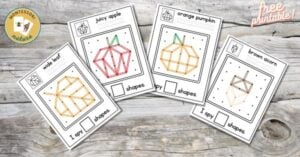 A set of cards with pictures of fruits and vegetables.