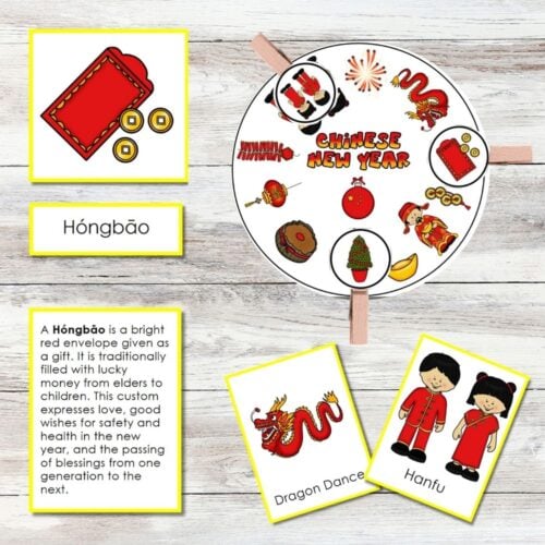 Chinese New Year 3 Part Cards Fine Motor Activities
