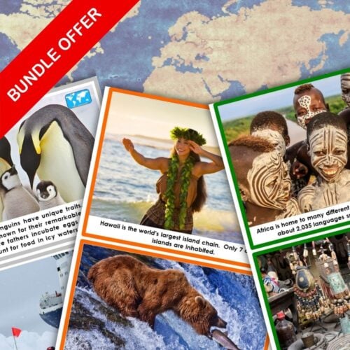 Continents Introductory Cards Bundle