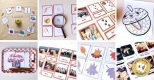 A hands-on, Montessori-inspired collage of fall activities for preschoolers.