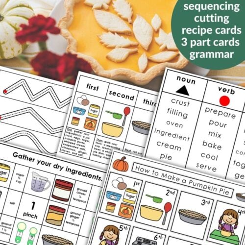 How to Make a Pumpkin Pie: Practical Life Autumn Activities Grammar
