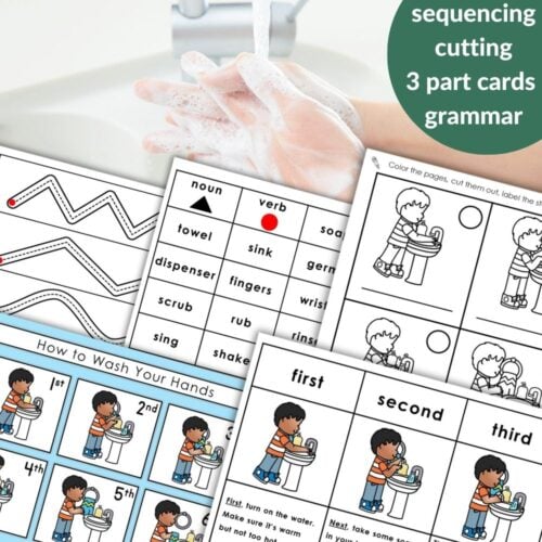 How to Wash Your Hands: Sequencing Hygiene & Fine Motor Activities