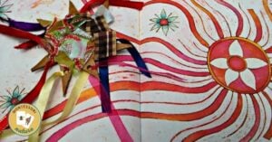 Kid-Made Christmas Star Ornament montessori nature (1)