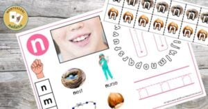 A picture of a child's teeth and a picture of a child's mouth.