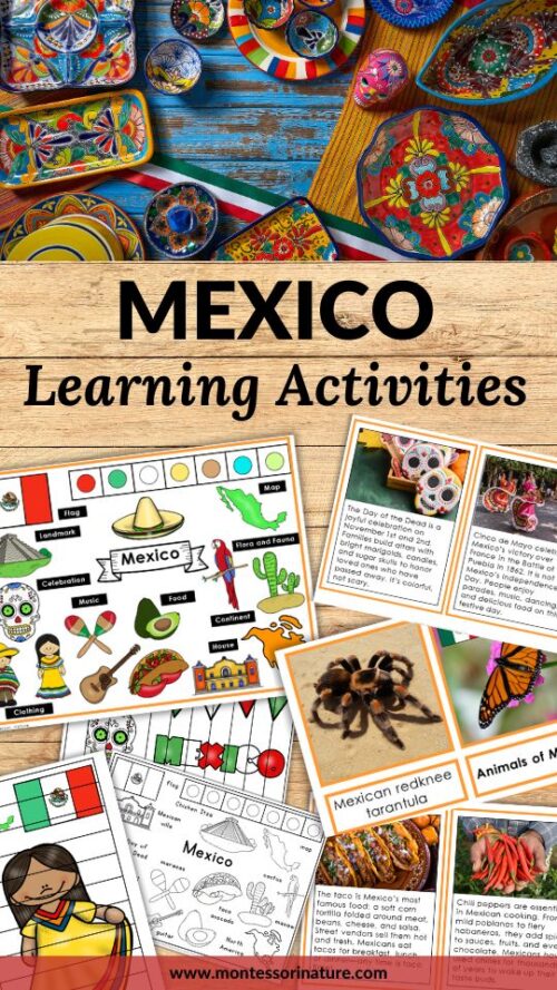 All About Mexico Montessori Inspired Activities - Montessori Nature
