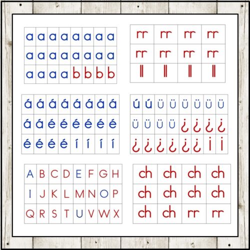 Spanish Moveable Alphabet