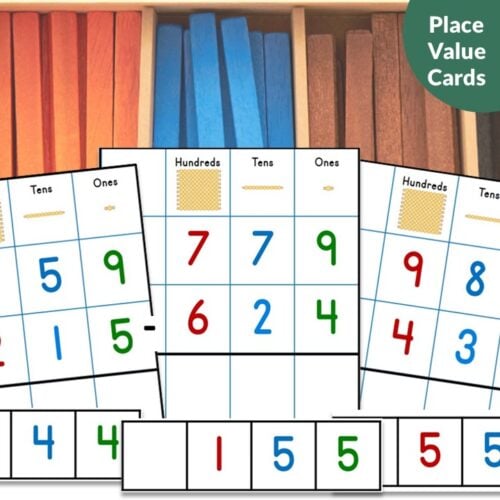 Subtraction Without Regrouping: Place Value Operation Cards 3 Digit Numbers