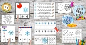 A collection of snowflake worksheets and activities.