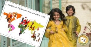 Traditional clothing from around the world montessori nature free printable